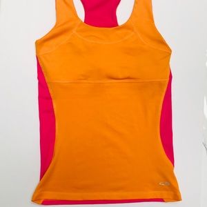 C9 Champion Racerback Sports Tank Top  Pink Orange Women Size XS